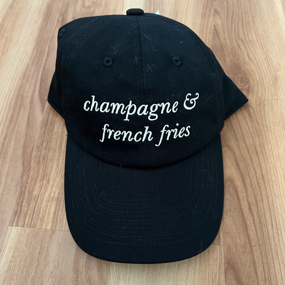 New Kate Spade x Target Champagne & French  Fries Black Hat
